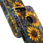 Sunflower Stained Glass Tough Google Pixel Case