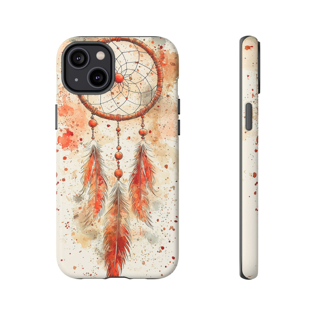 Dreamcatcher Tough iPhone Case | Watercolour Feather
