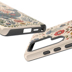 Floral Whale Samsung Galaxy Phone Case | Boho Marine Pattern Tough Case