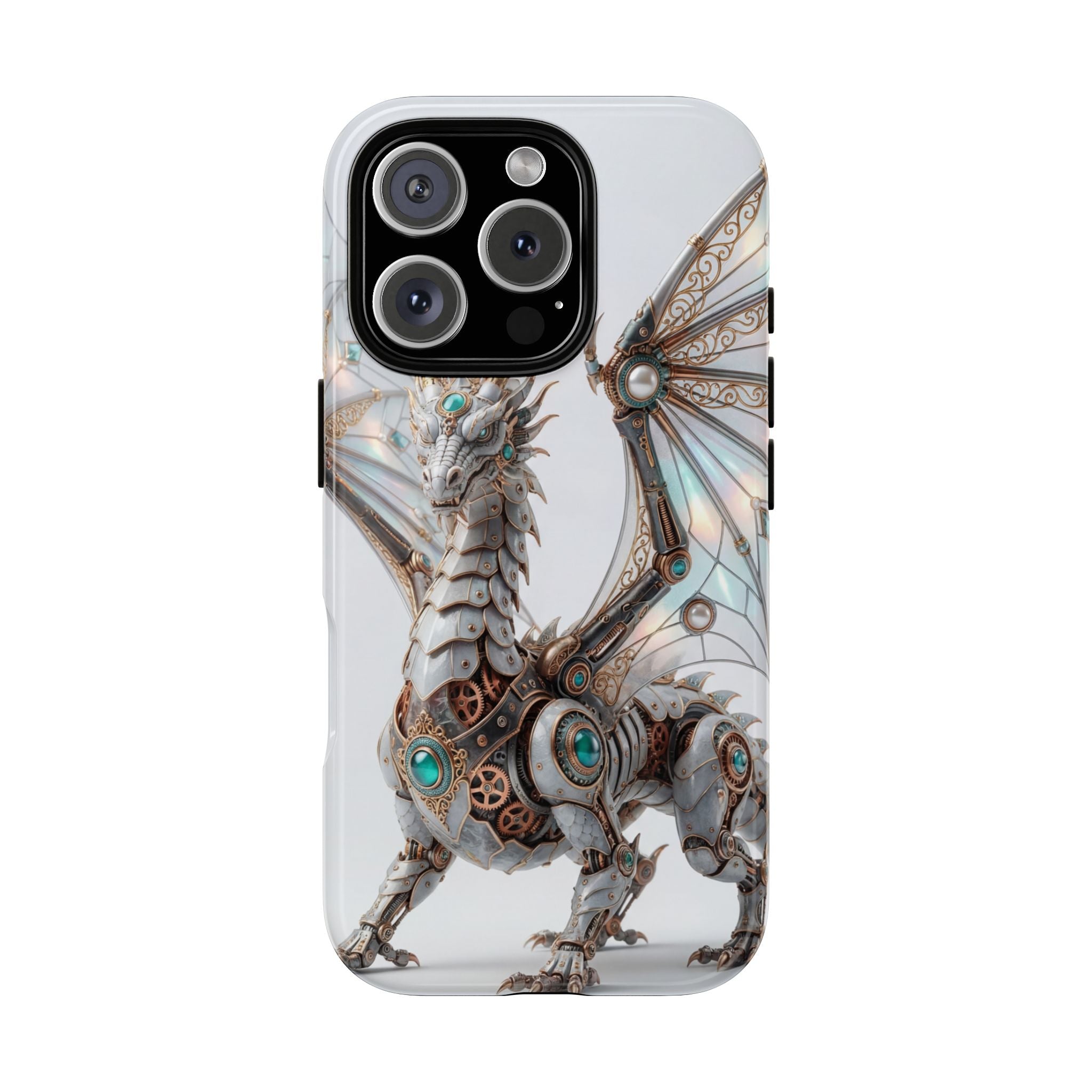 Steampunk Mechanical Dragon iPhone Case — Fantasy Armor Protective Cover