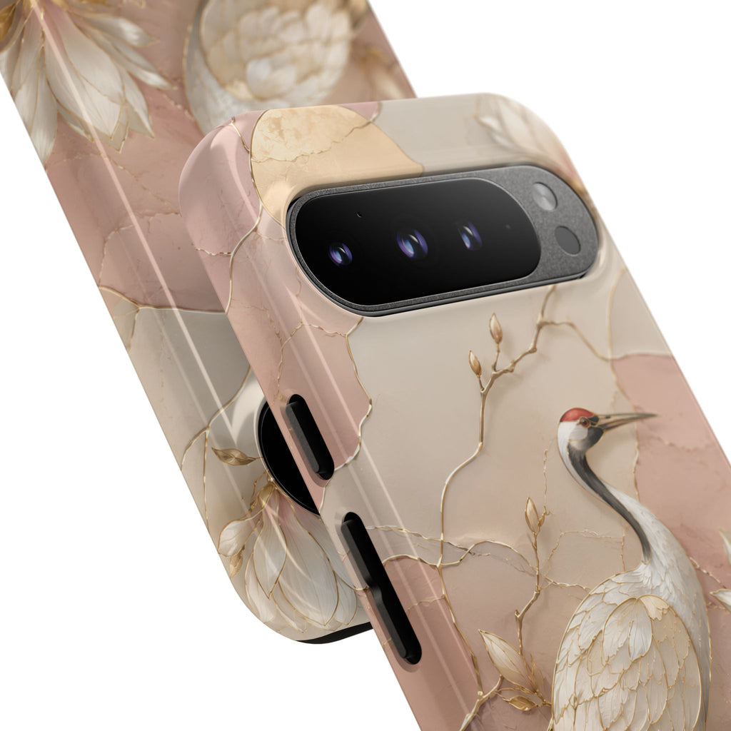 Crane Google Pixel Phone Case | Floral Phone Case