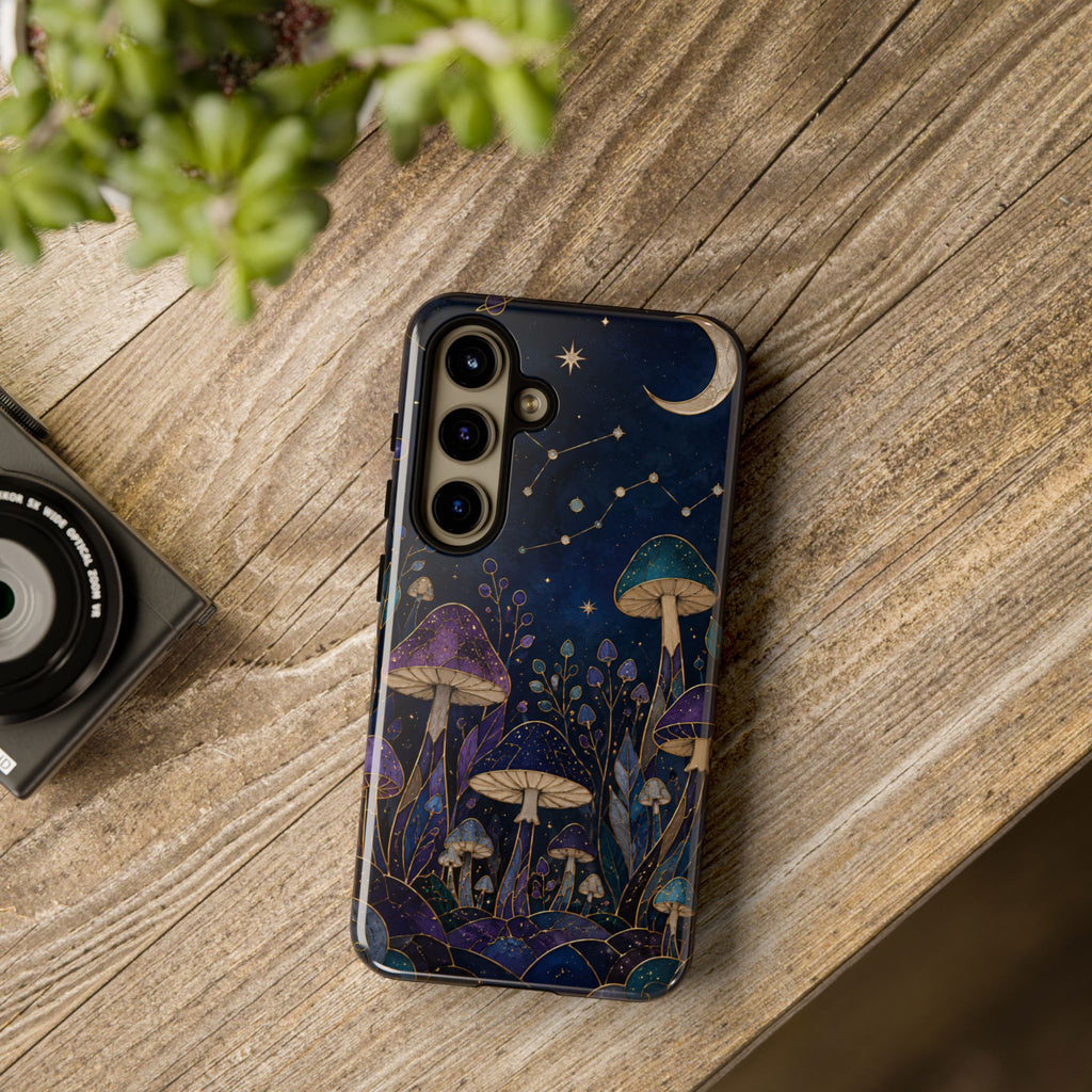 Mushroom Samsung Galaxy Phone Case | Midnight Forest Phone Case