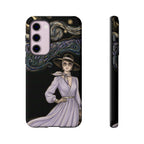 Starry Night Lavender Woman Samsung Galaxy Phone Case | Artistic Protective Tough Case