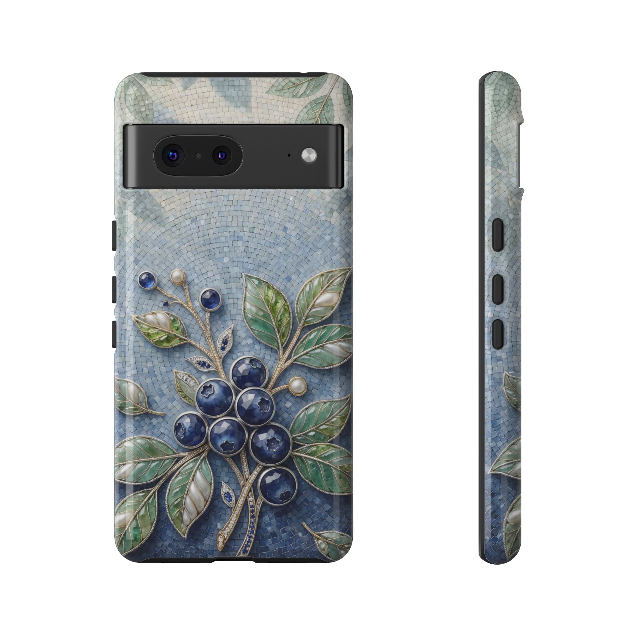 Blueberry Botanical Tough Google Pixel Phone Case | Floral Protective Phone Cover