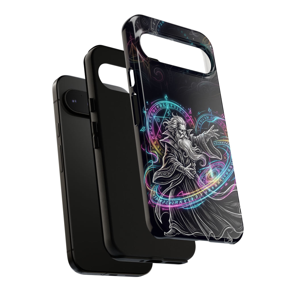 Custodia per Google Pixel Neon Spell Art Wizard Magic