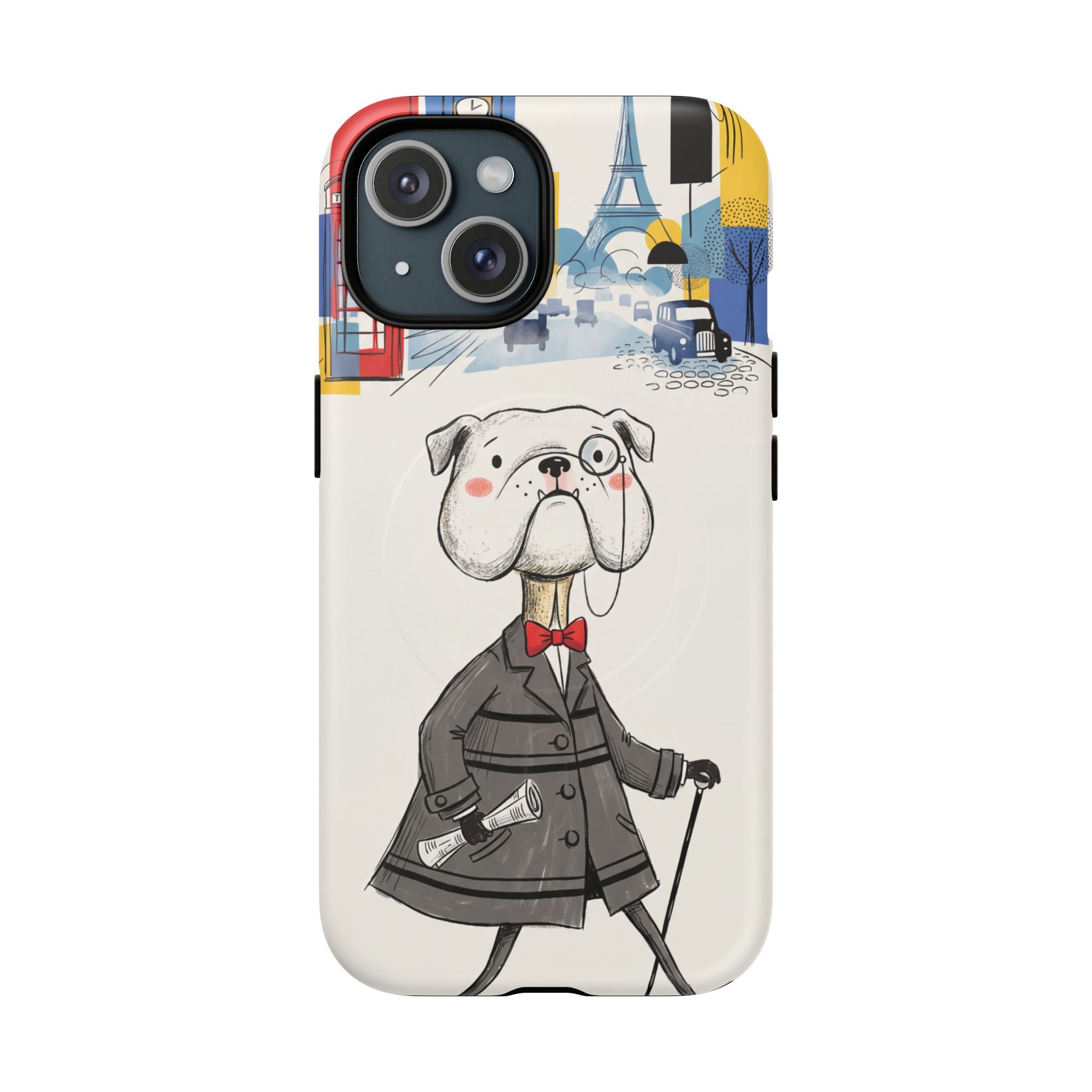 Vintage Dapper Gentleman Bulldog MagSafe iPhone Case