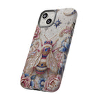 Floral Bee Moon Tough iPhone Case | Protective Artistic iPhone Cover