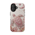 Pink Sea Turtle Shell Beachy Protective MagSafe iPhone Case Cover