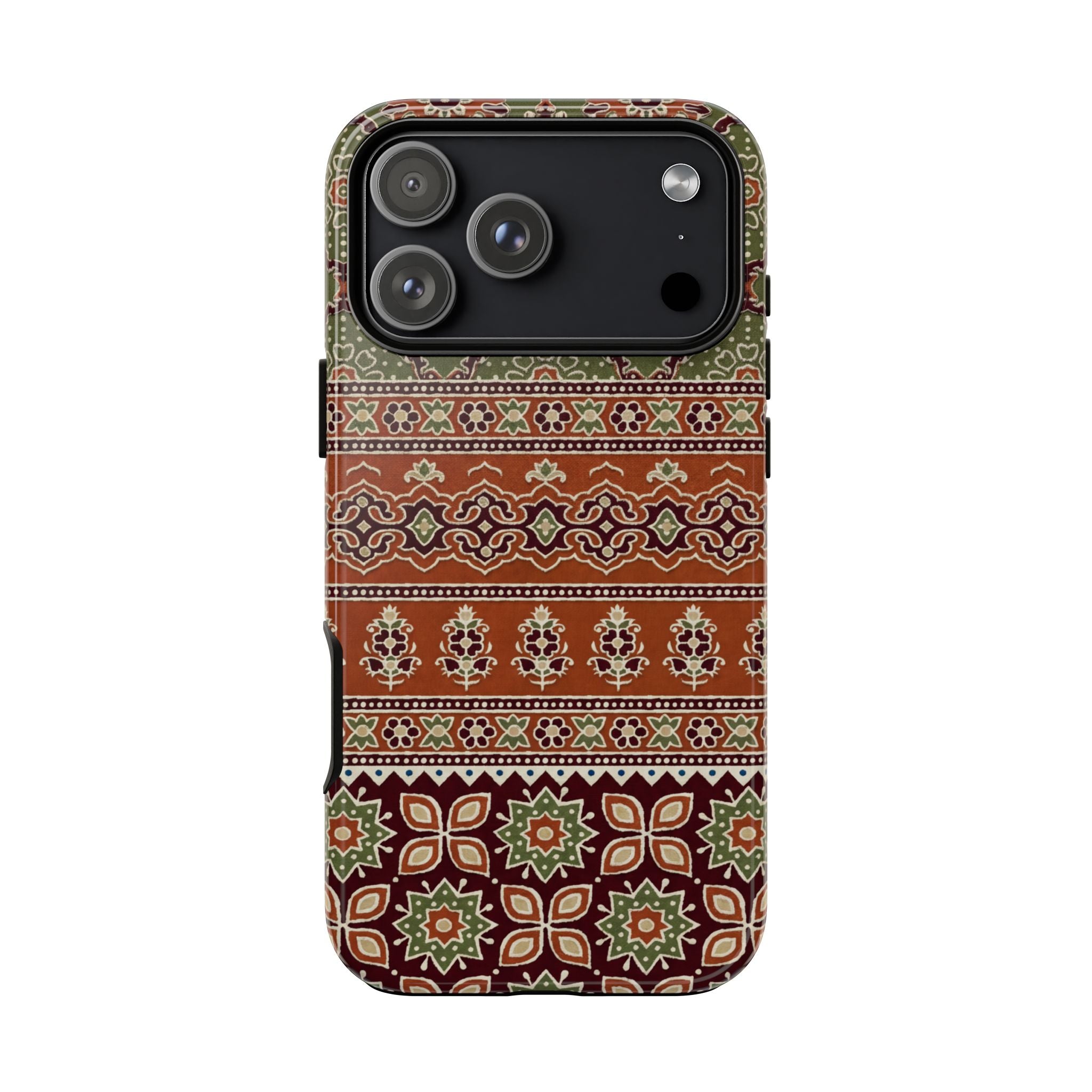 Batik Floral Protective iPhone Case