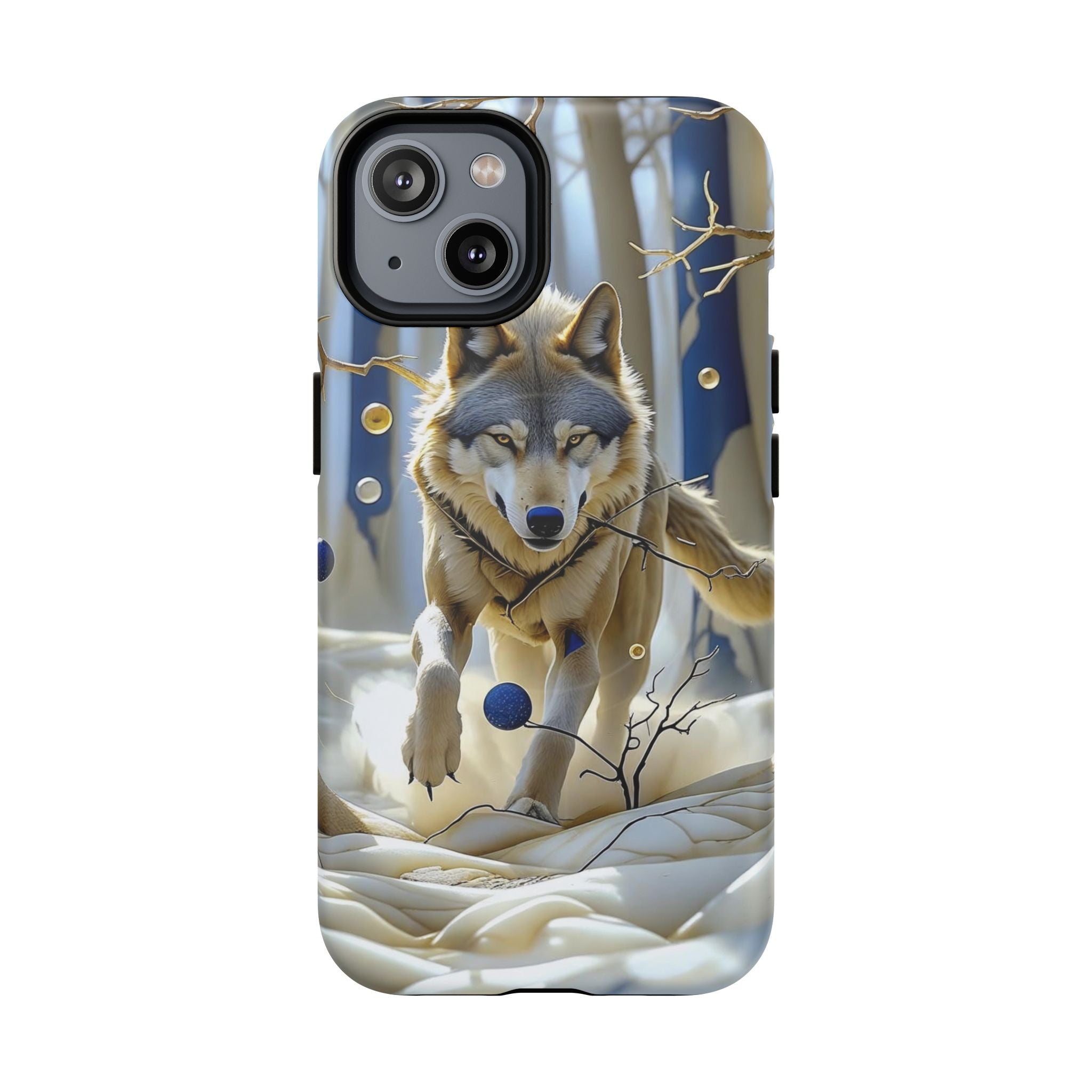 Wolf Running Tough MagSafe Protective iPhone Case