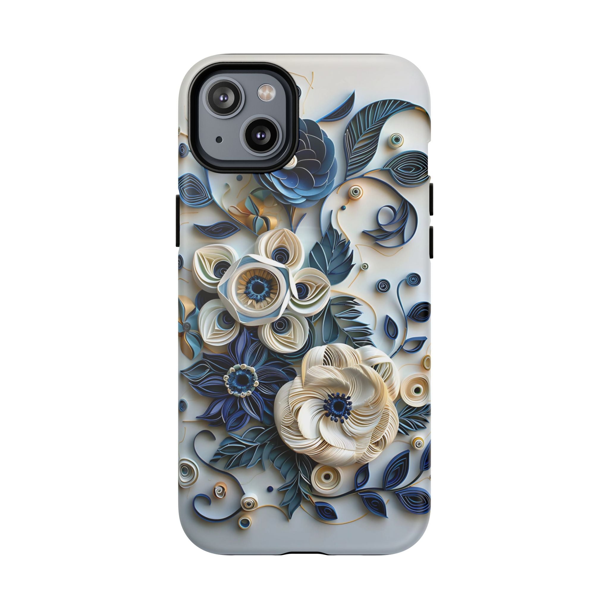 Floral Quilled Art Tough MagSafe Phone Case