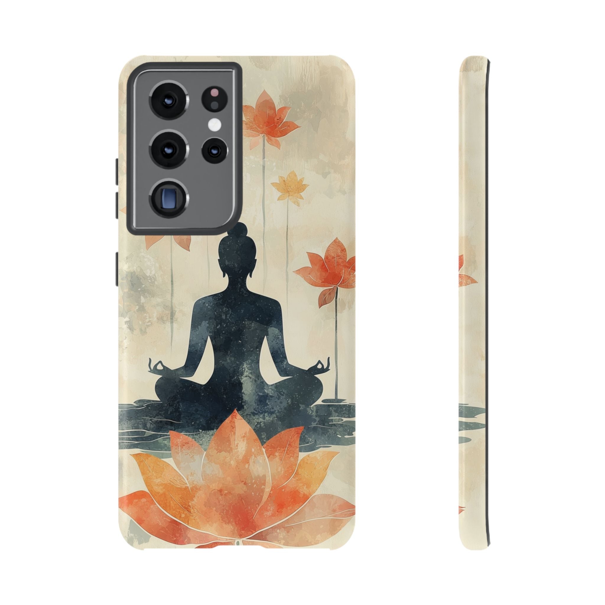 Yoga Lotus Samsung Galaxy Case | Meditative Silhouette