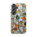 Stained Glass Autumn Leaves Mosaic Samsung Galaxy S Case