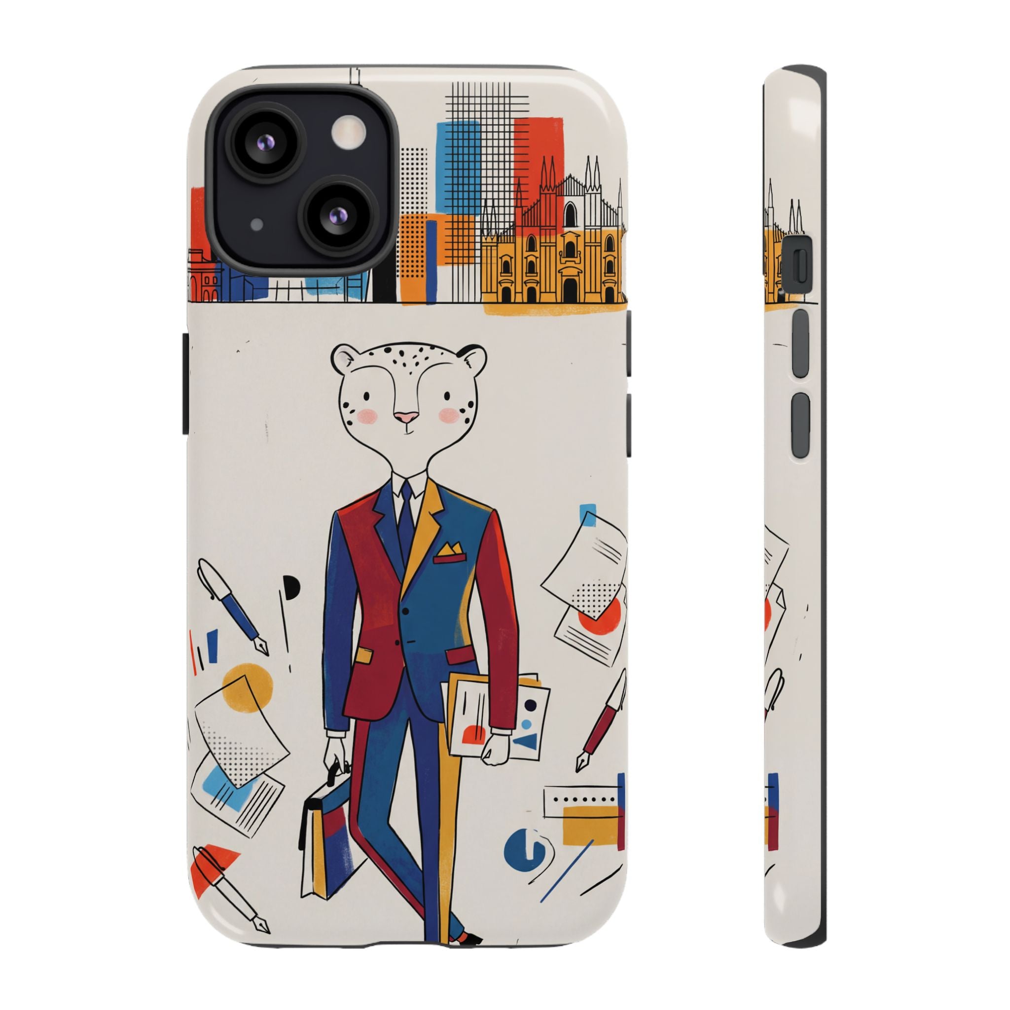 Leopard Executive Phone Case | Business Chic Illustrated