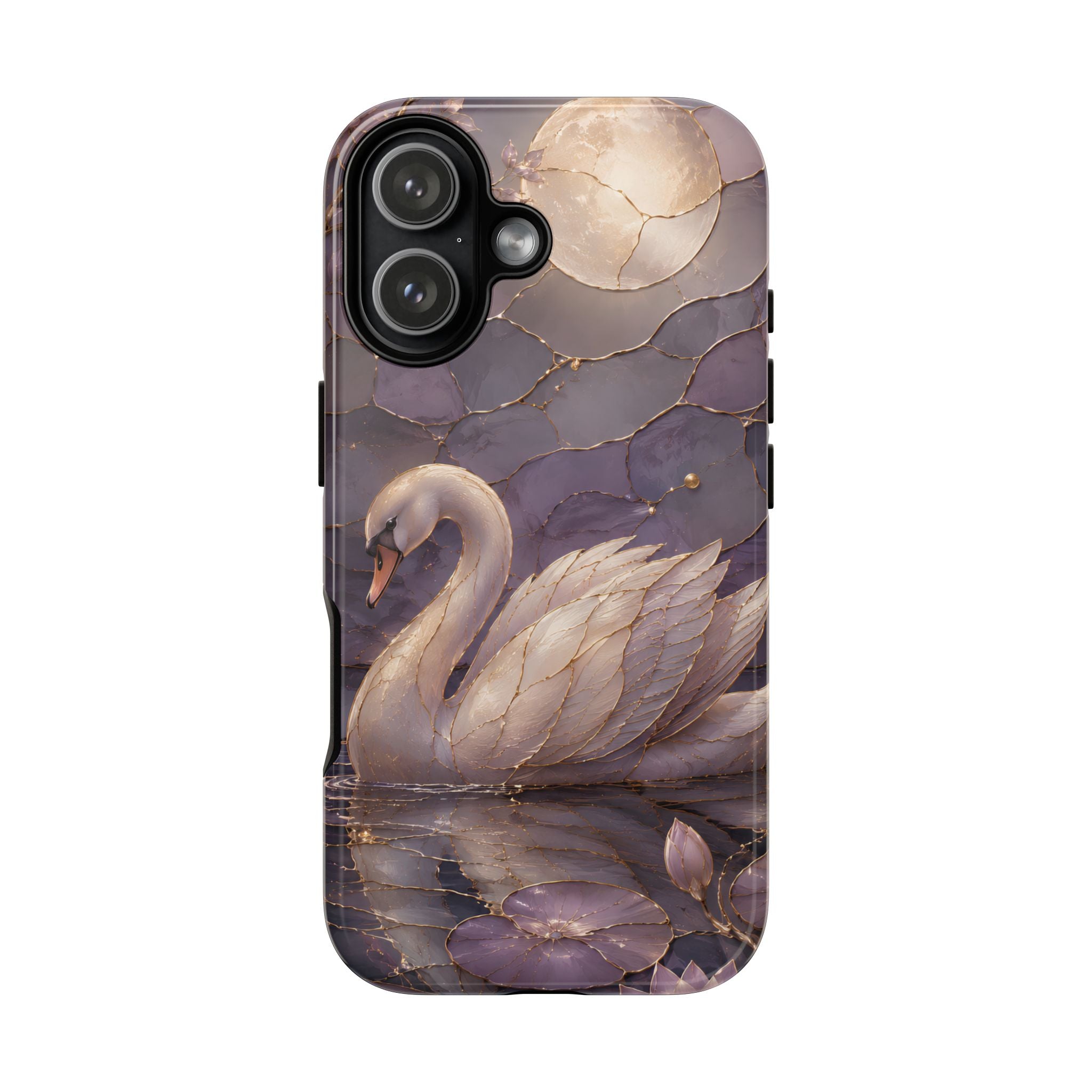 Swan iPhone Case | Moonlit Lake iPhone Case