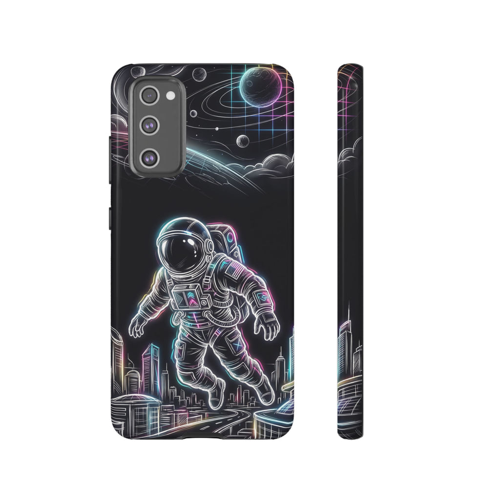 Space Explorer Astronaut Neon Samsung Galaxy Phone Case