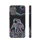 Space Explorer Astronaut Neon Samsung Galaxy Phone Case