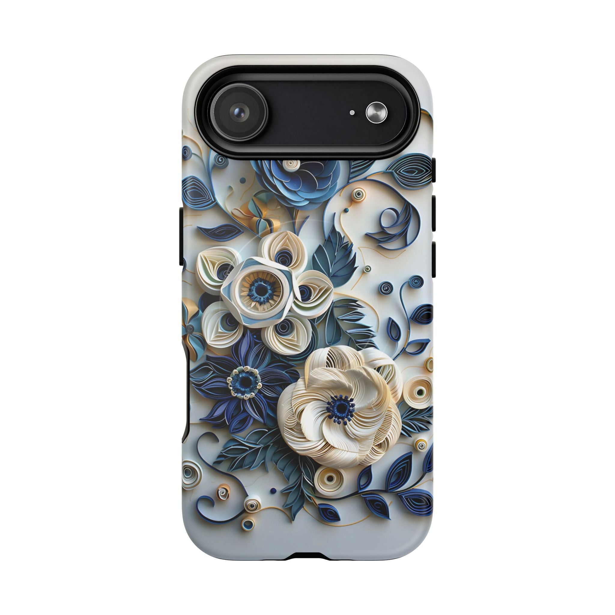 Floral Quilled Art Tough MagSafe Phone Case
