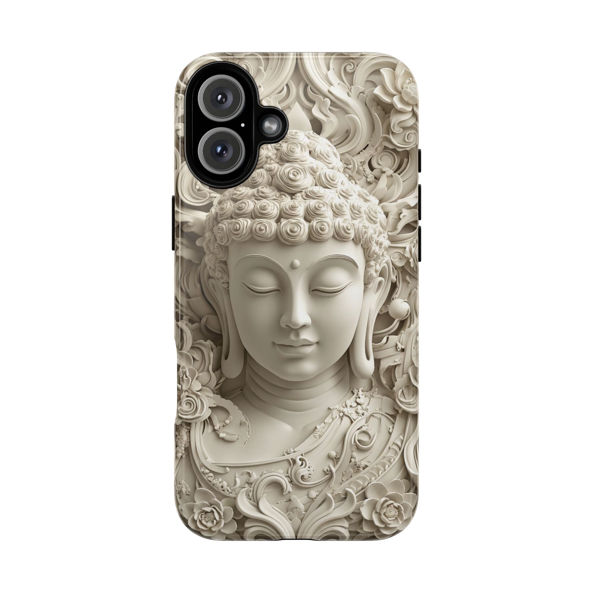 Buddha Relief iPhone Case — Serene Zen Protective Phone Cover