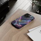 Cover per iPhone Neon Eagle con Design Montagna