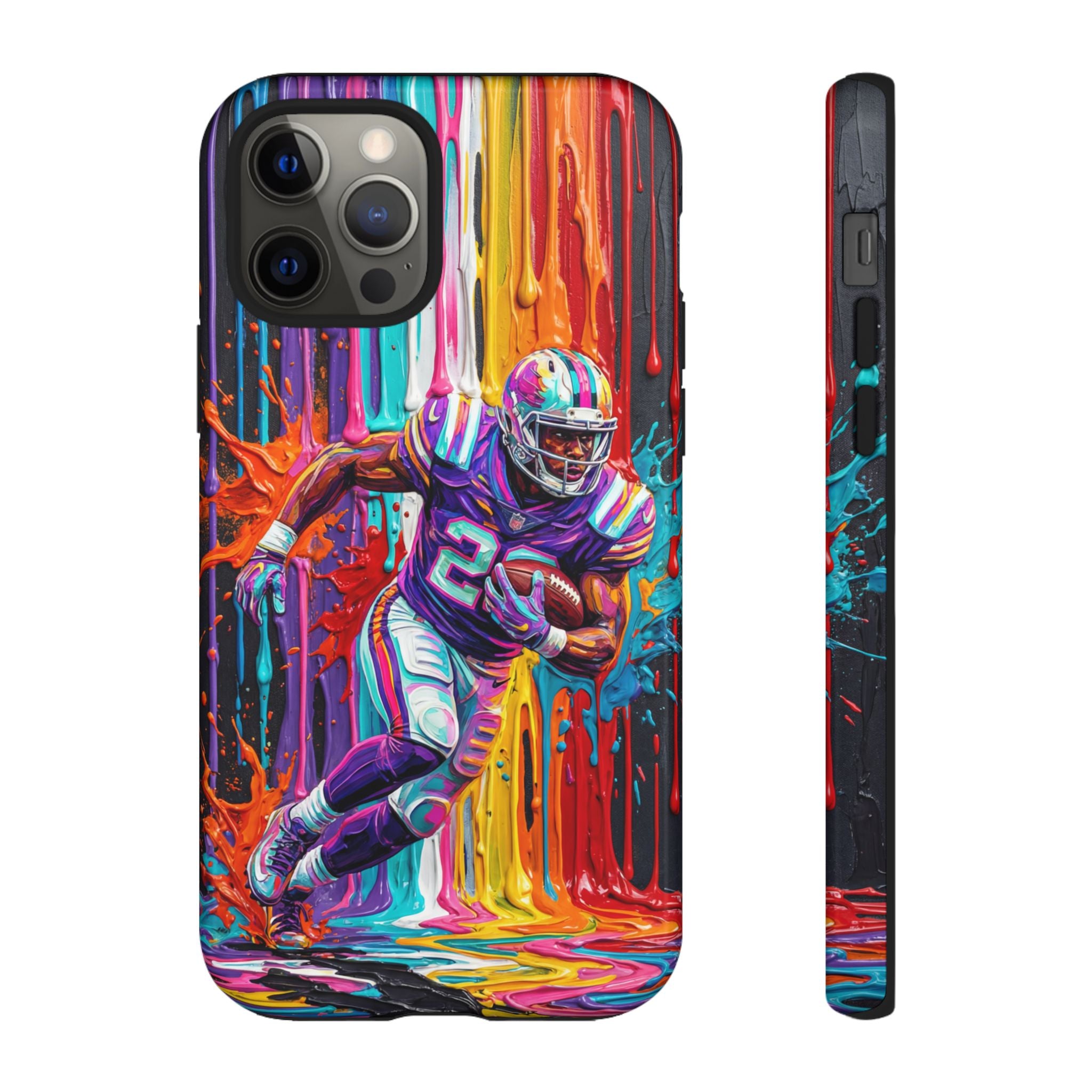 Vibrant American Football Runner iPhone Case