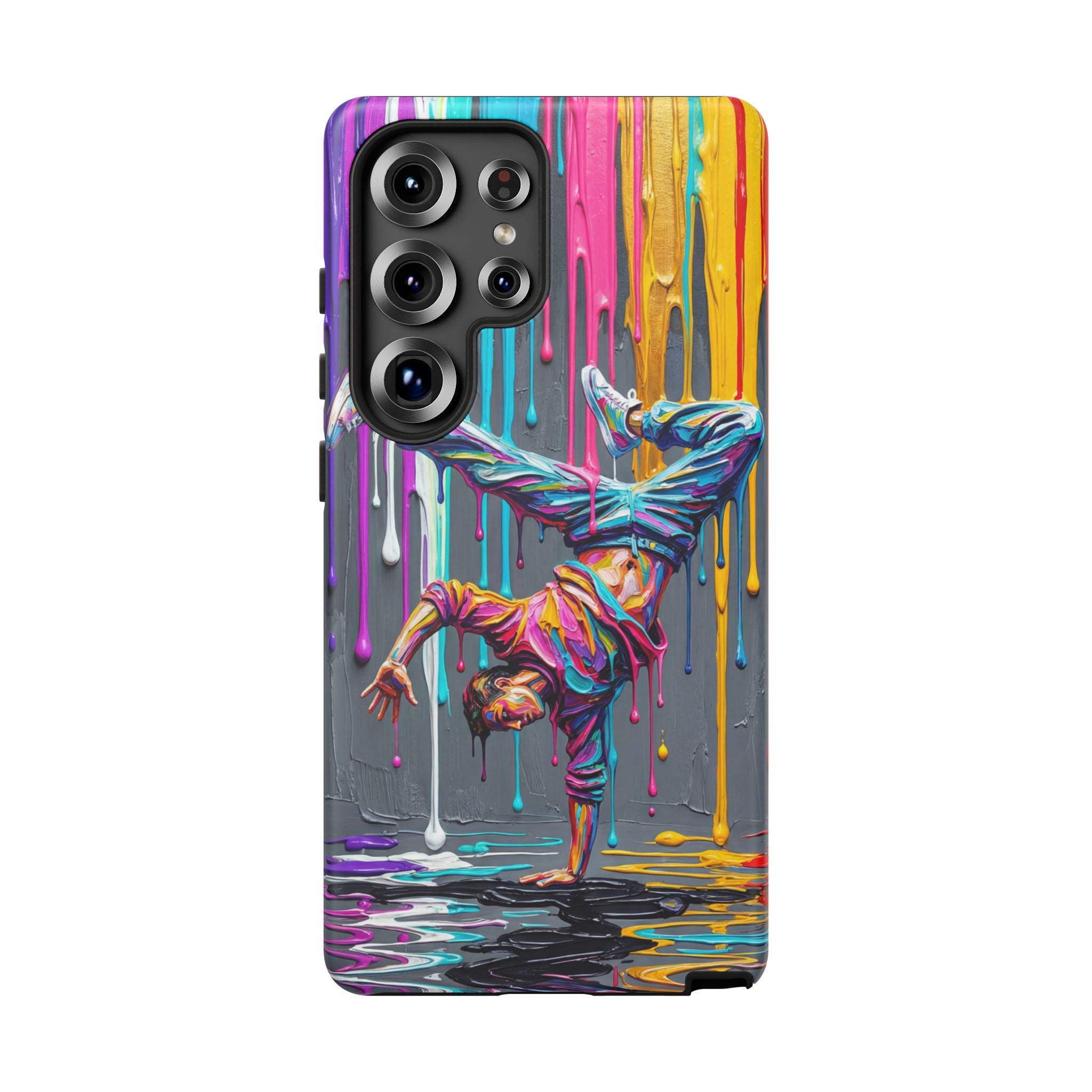 Colorful Breakdancer Graffiti Tough Samsung Galaxy Phone Case
