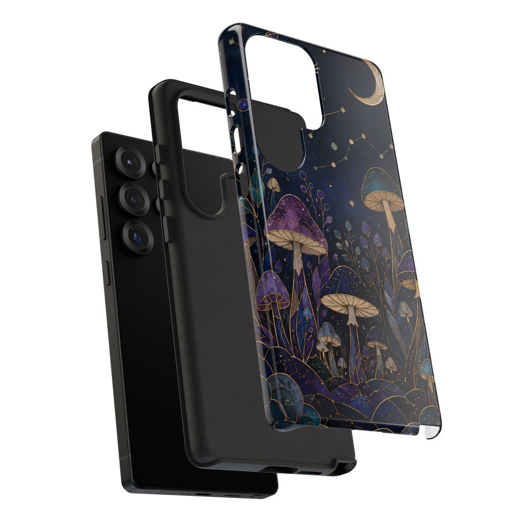 Mushroom Samsung Galaxy Phone Case | Midnight Forest Phone Case
