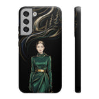 Elegante custodia per telefono Samsung Galaxy con donna della foresta