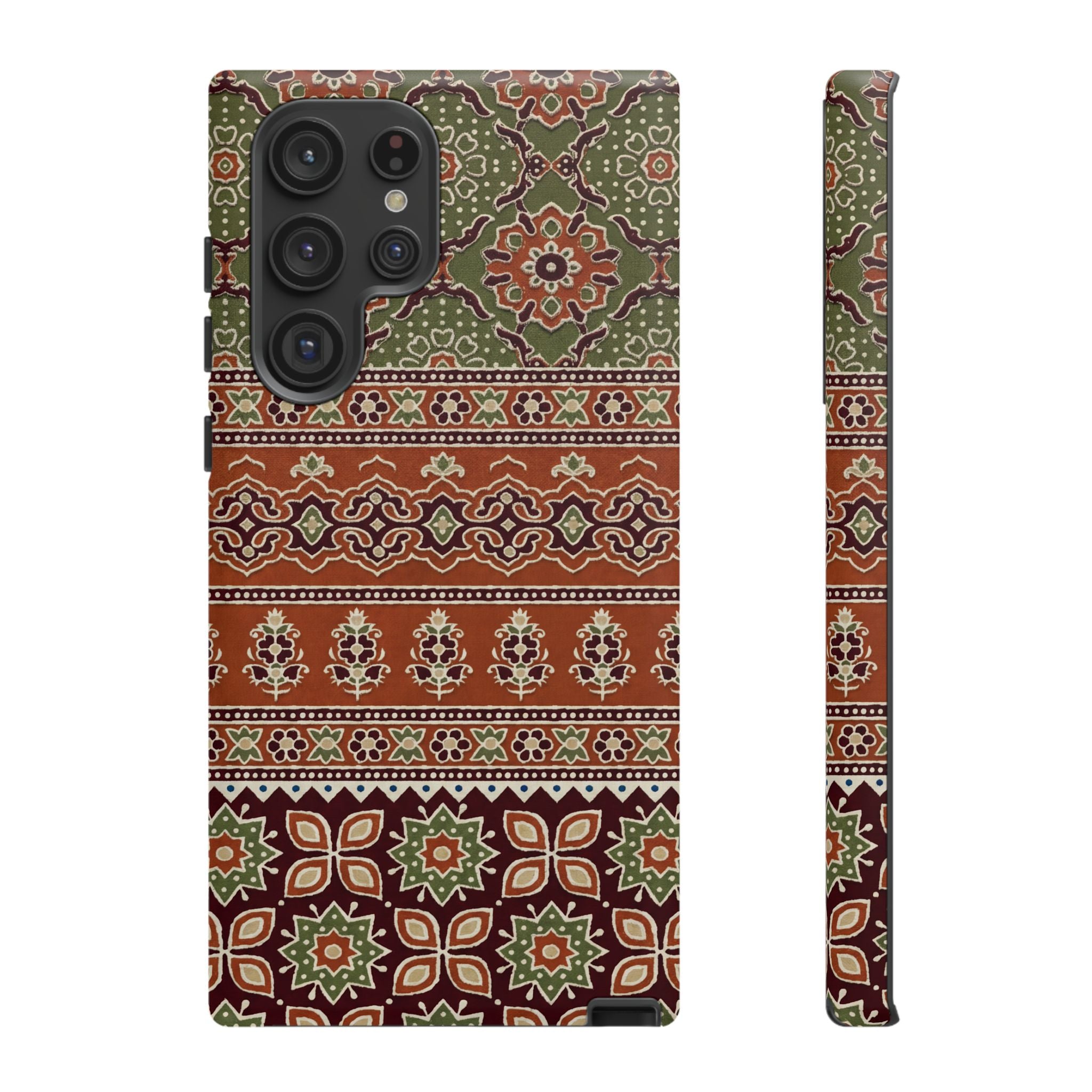 Batik Floral Protective Samsung Galaxy Case