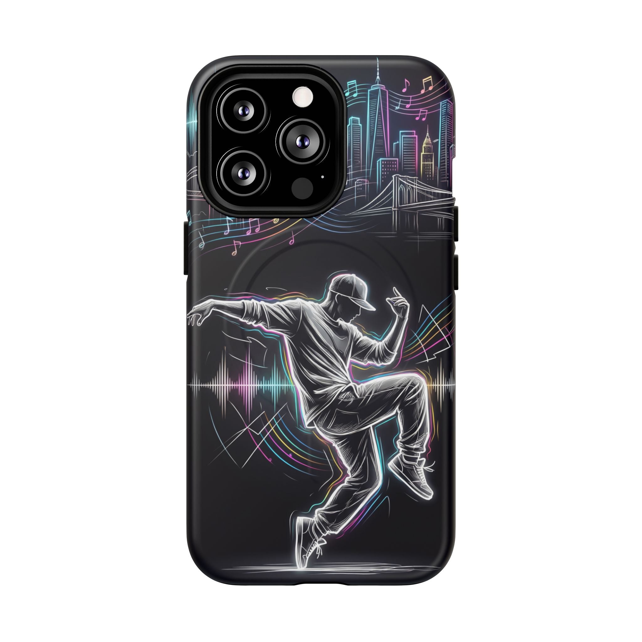 Dancer Neon Skyline MagSafe iPhone Case
