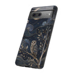 Barn Owl Google Pixel Phone Case | Midnight Forest Art Cover