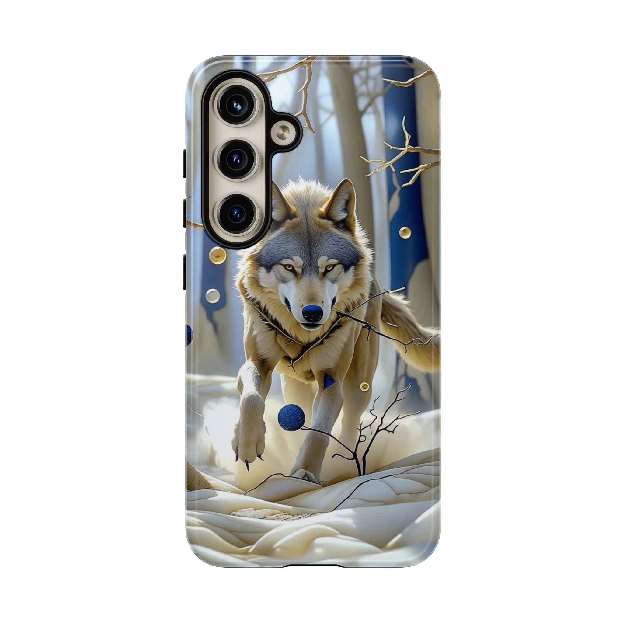 Wolf in Snow Samsung Galaxy Case — Rugged Wildlife