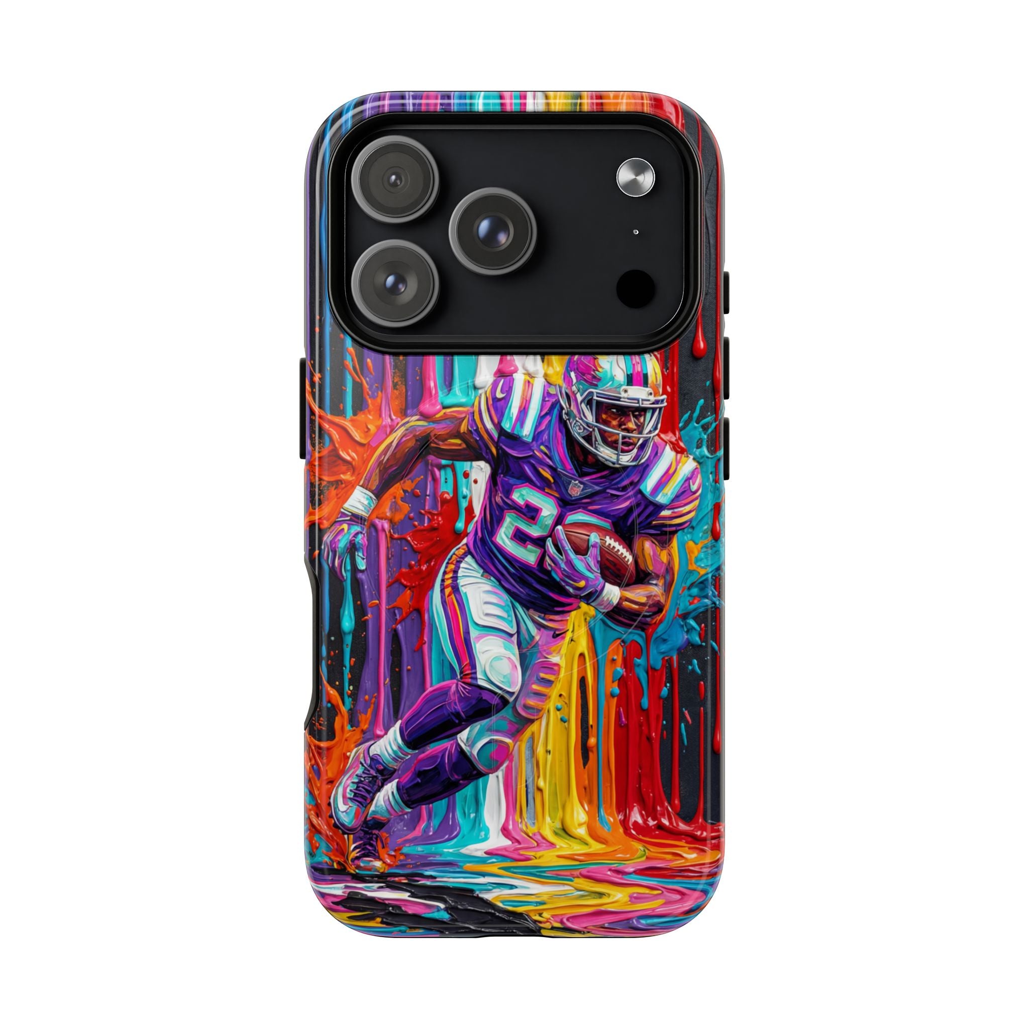 Vibrant American Football Runner MagSafe iPhone Case