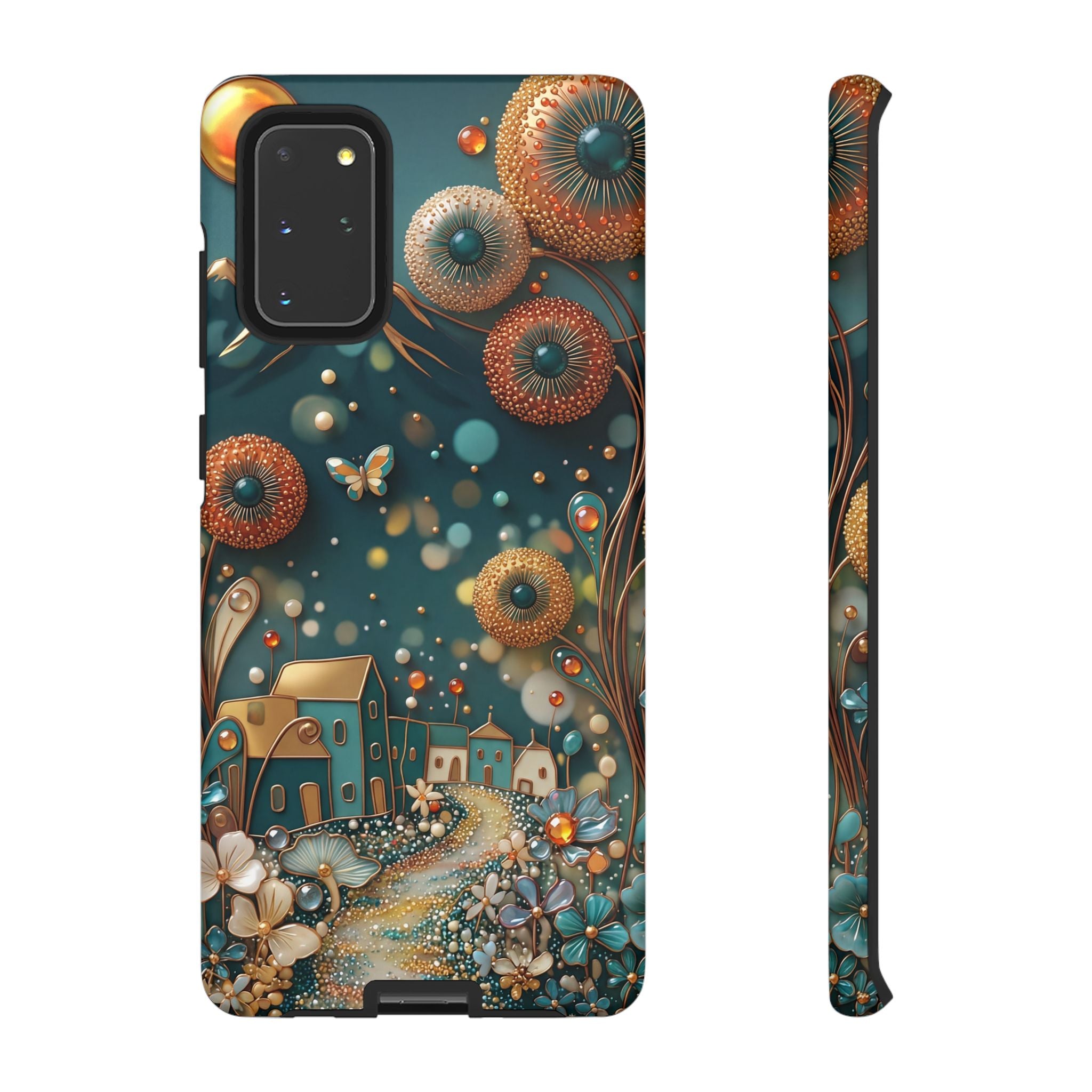 Whimsical Night Village Samsung Galaxy Case