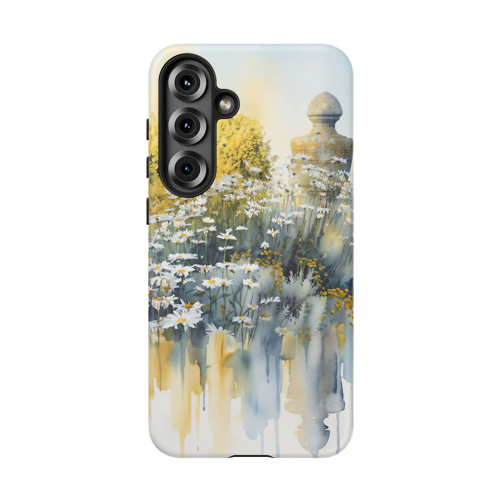 Watercolor Floral Daisy Garden Samsung Galaxy Phone Case