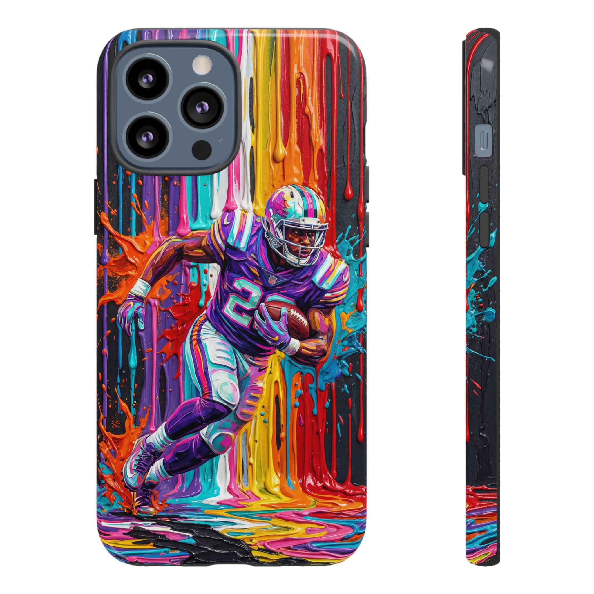 Vibrant American Football Runner iPhone Case