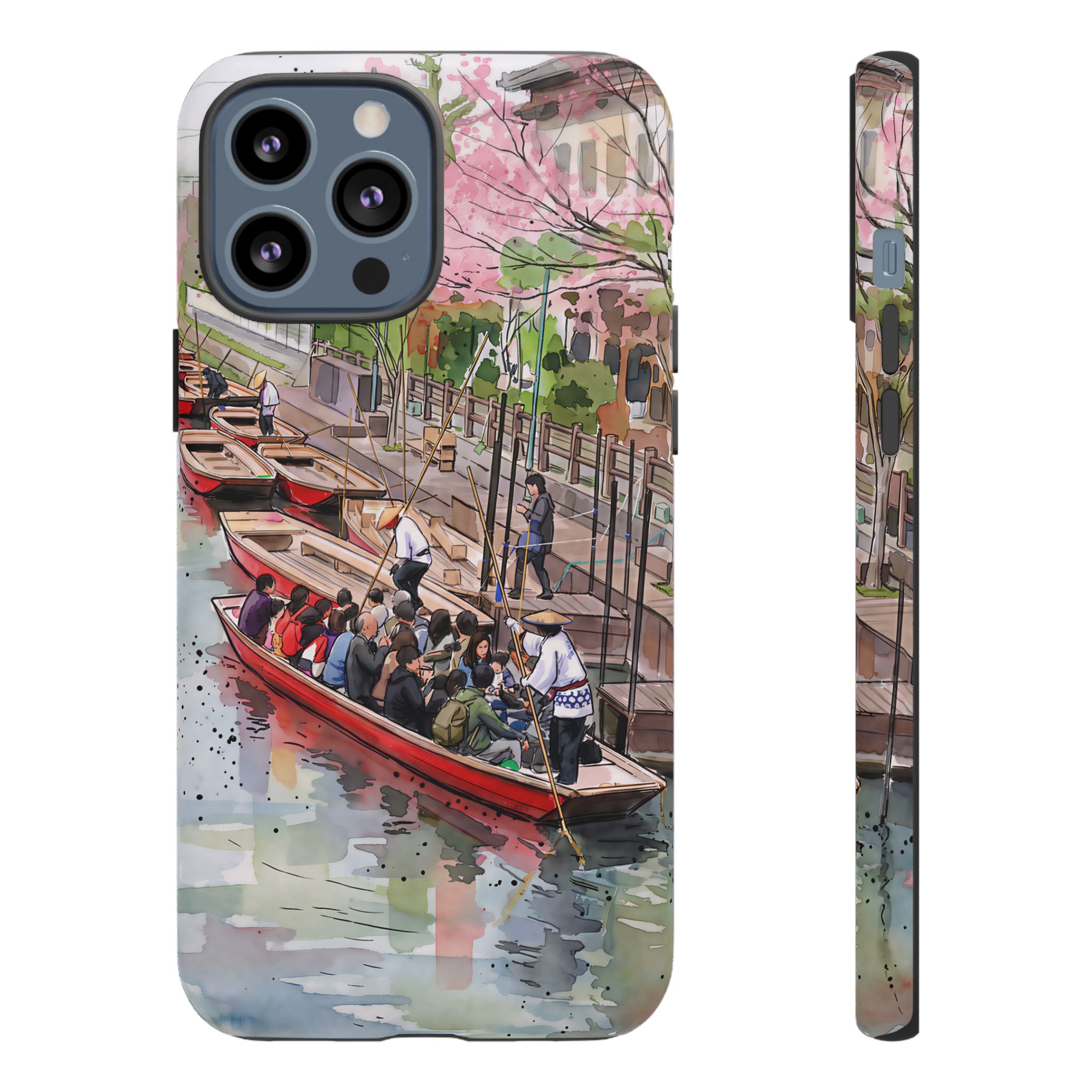 Japan Canal Boat Serenity | Art iPhone Case