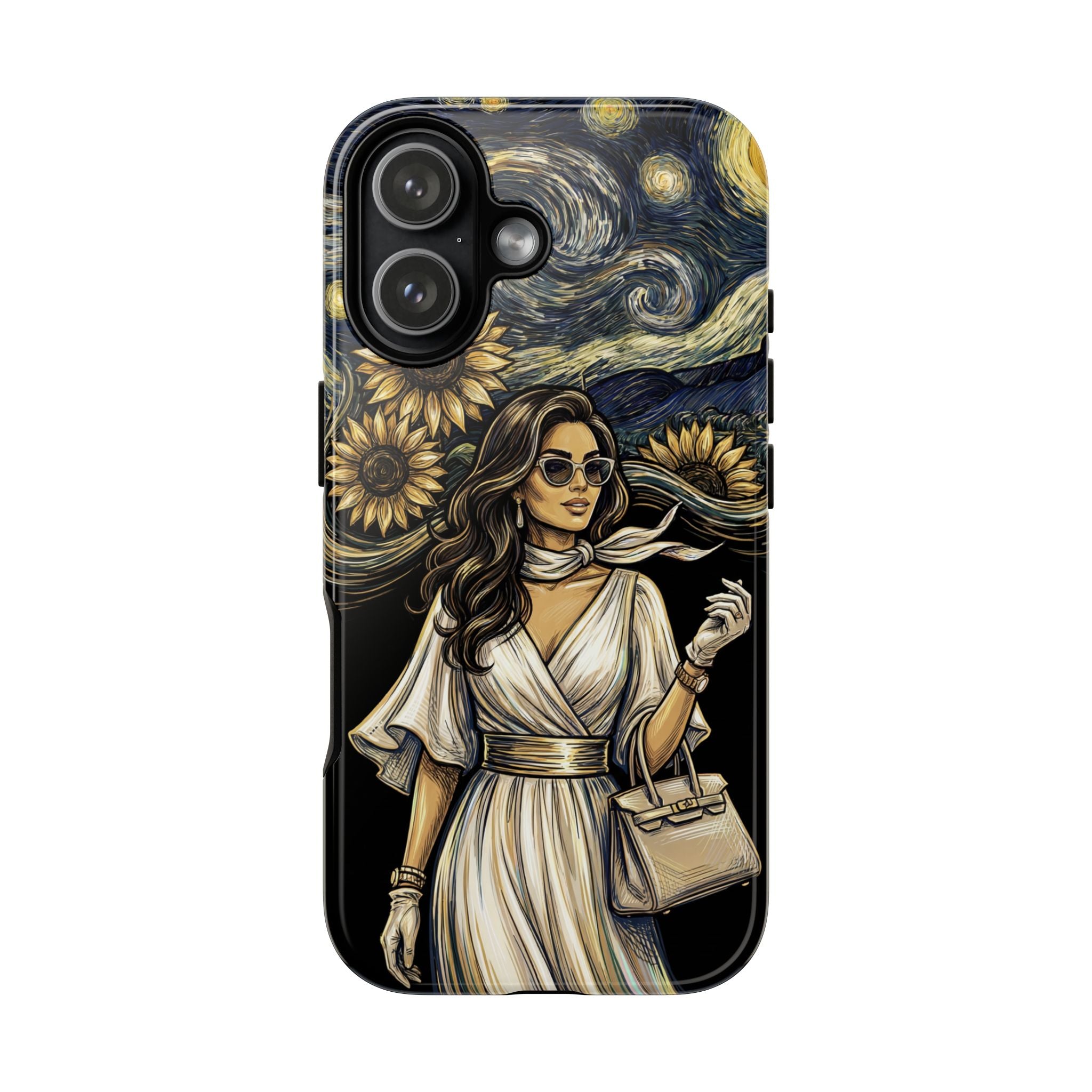 Van Gogh Night Sunflowers iPhone Case | Chic Woman Art