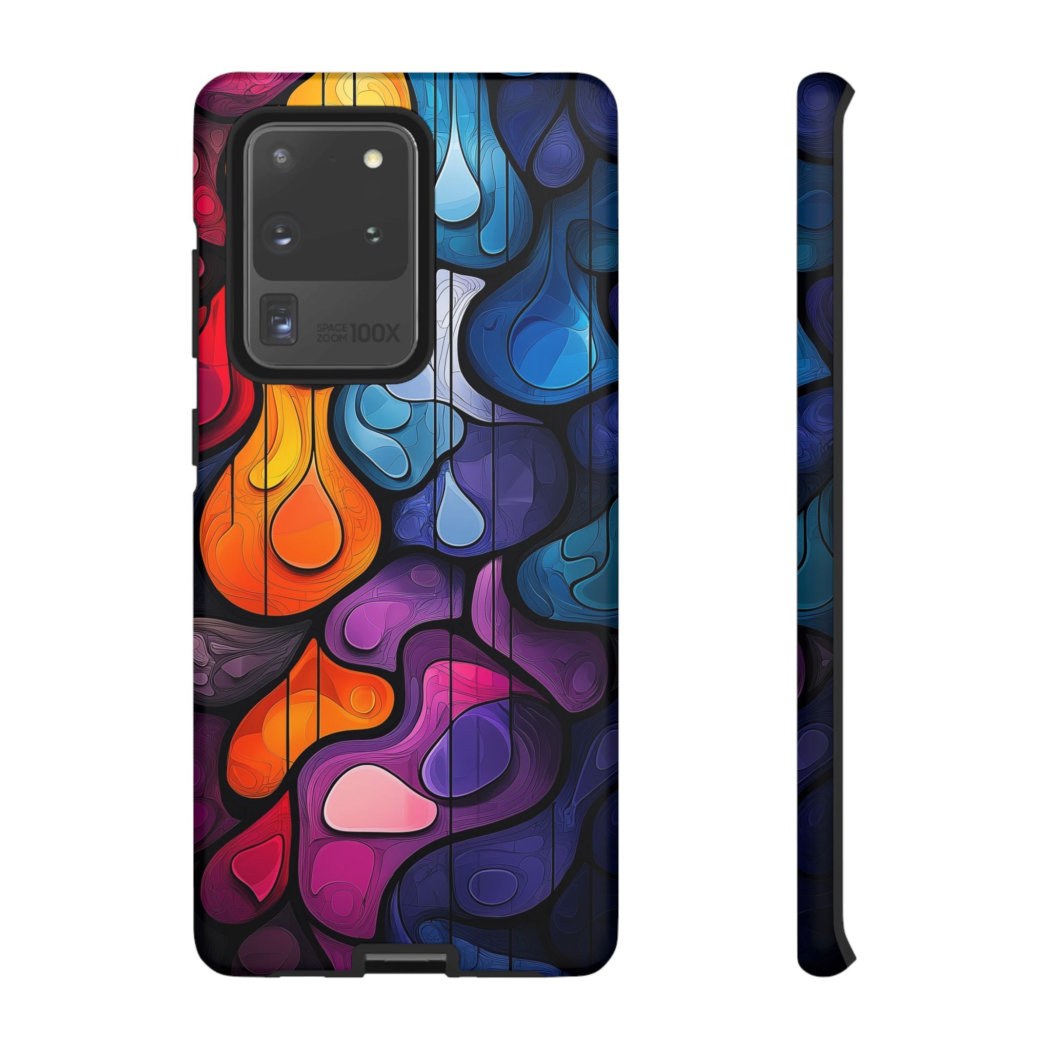 Abstract Colourful Drop Samsung Galaxy Case — Vibrant Stained-Glass
