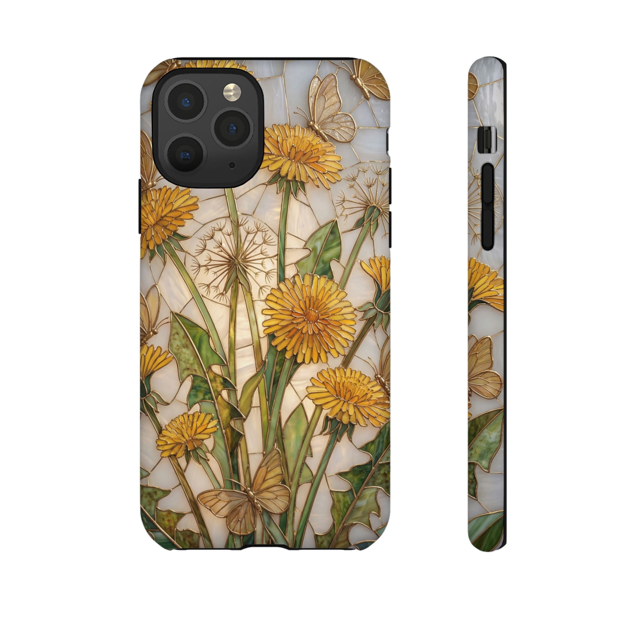 Dandelion Bouquet Tough iPhone Case — Floral Botanical Protective Cover