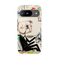 Bulldog Driver Google Pixel Phone Case | Cute Retro Dog Illustration