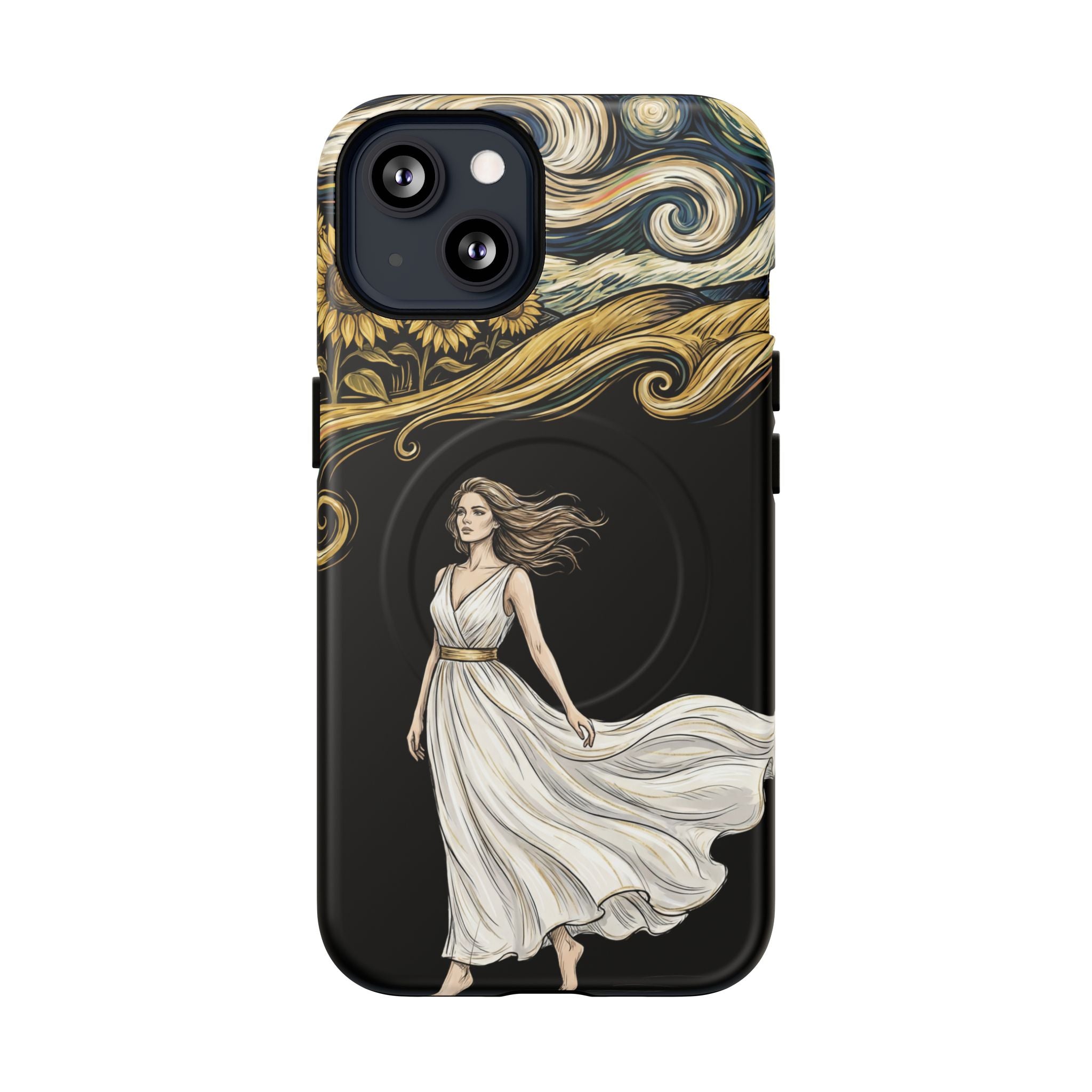 Grecian Muse MagSafe iPhone Case | Artistic Goddess Protective Case