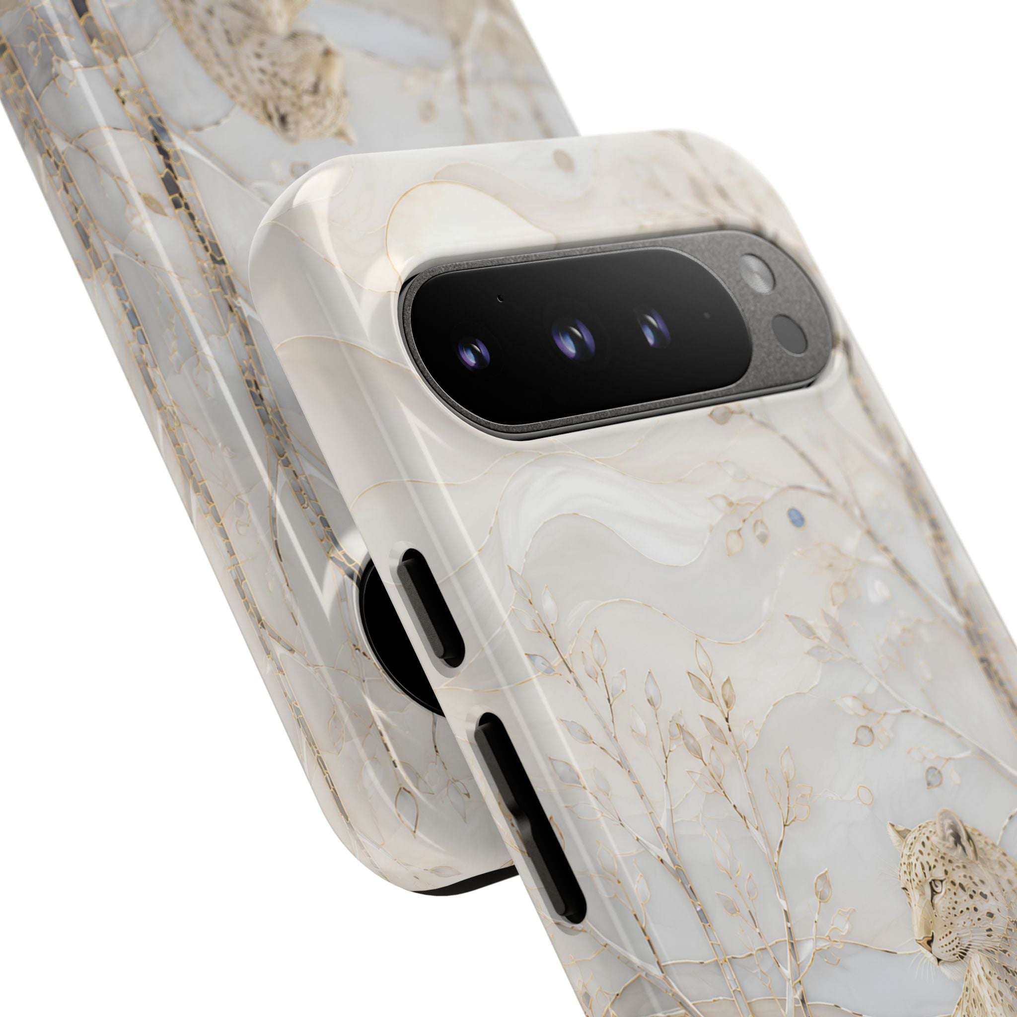 Snow Leopard Google Pixel Phone Case | Winter Forest Phone Case