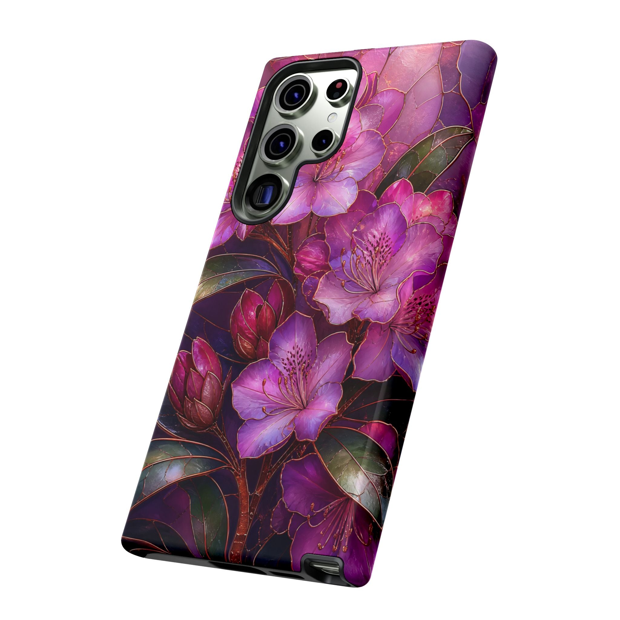 Purple Floral Samsung Galaxy Phone Case | Dark Botanical Phone Case
