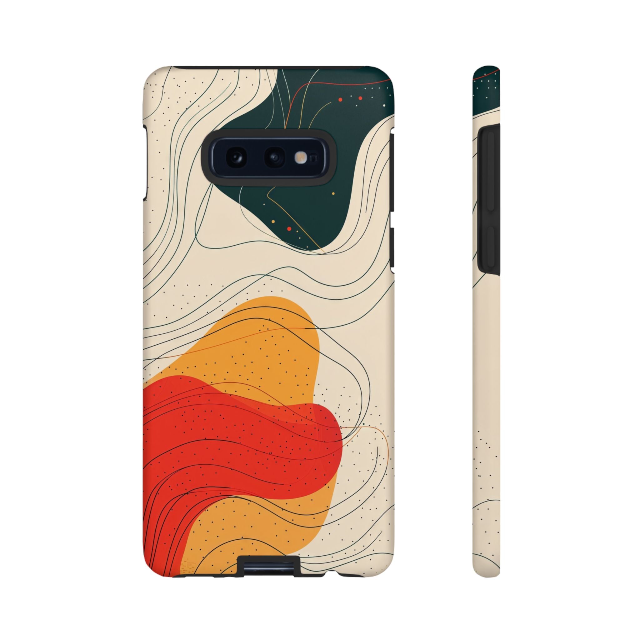 Abstract Retro Waves Samsung Galaxy Case | Colourful Modern Art