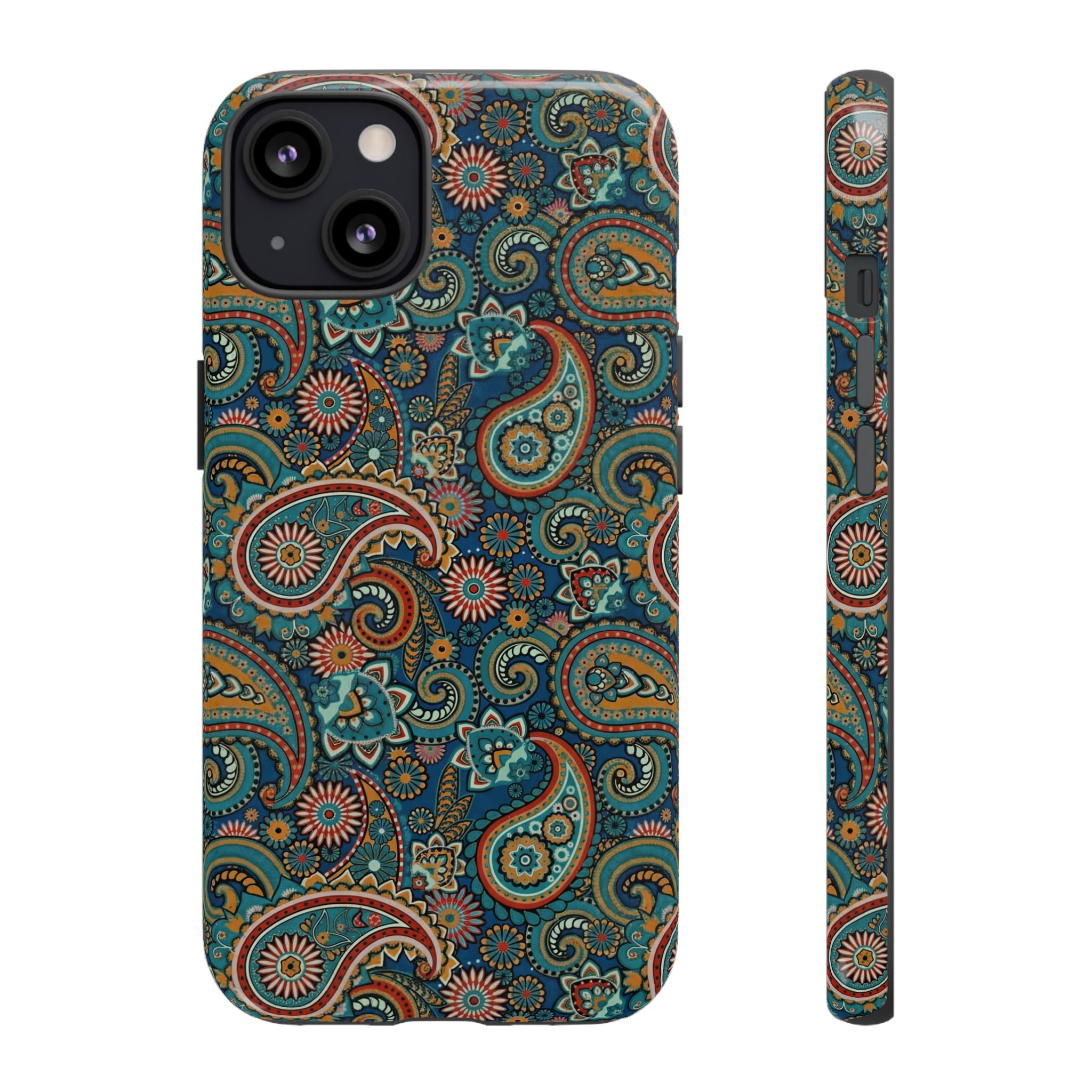 Batik Vibrant Paisley Protective Tough iPhone Case