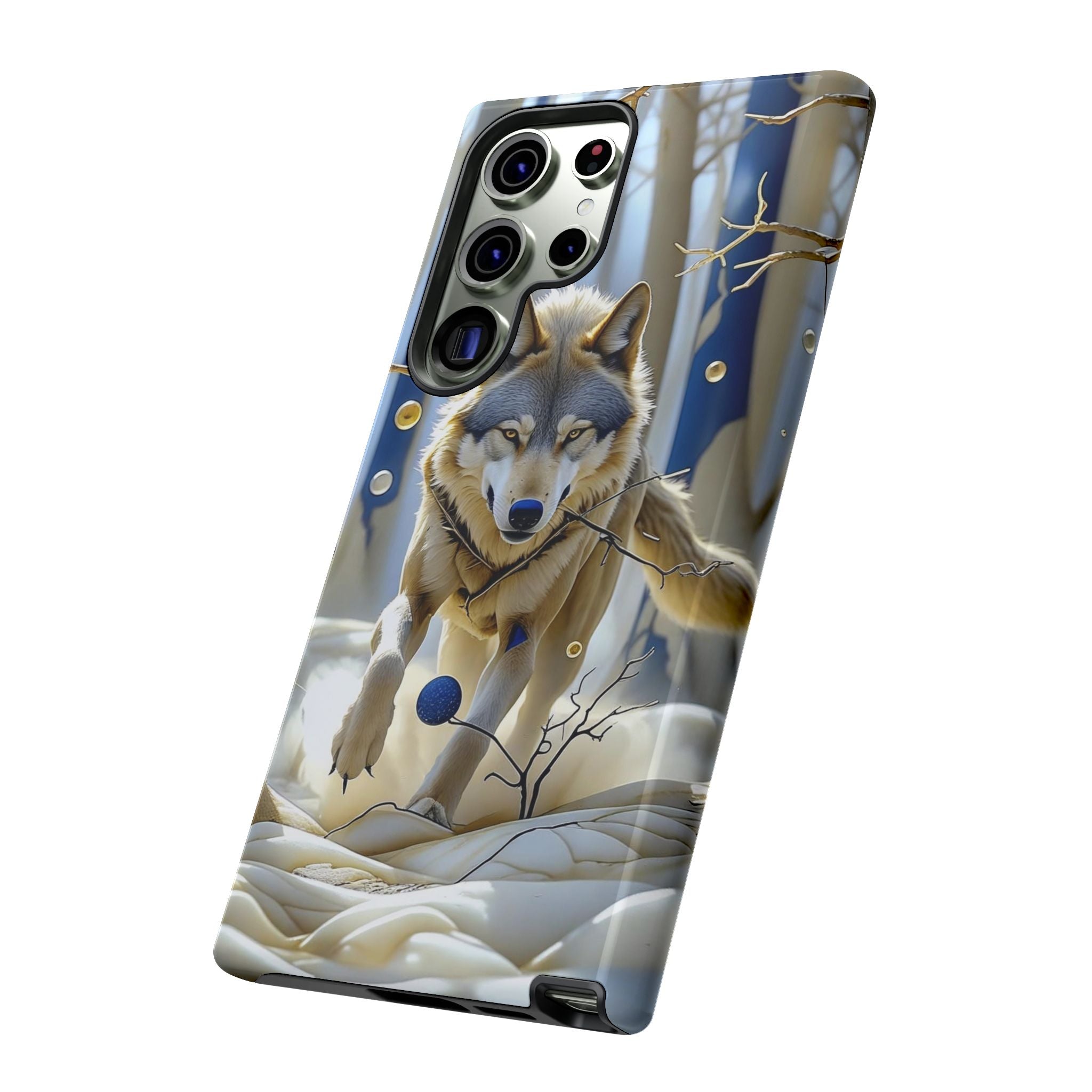 Wolf in Snow Samsung Galaxy Case — Rugged Wildlife