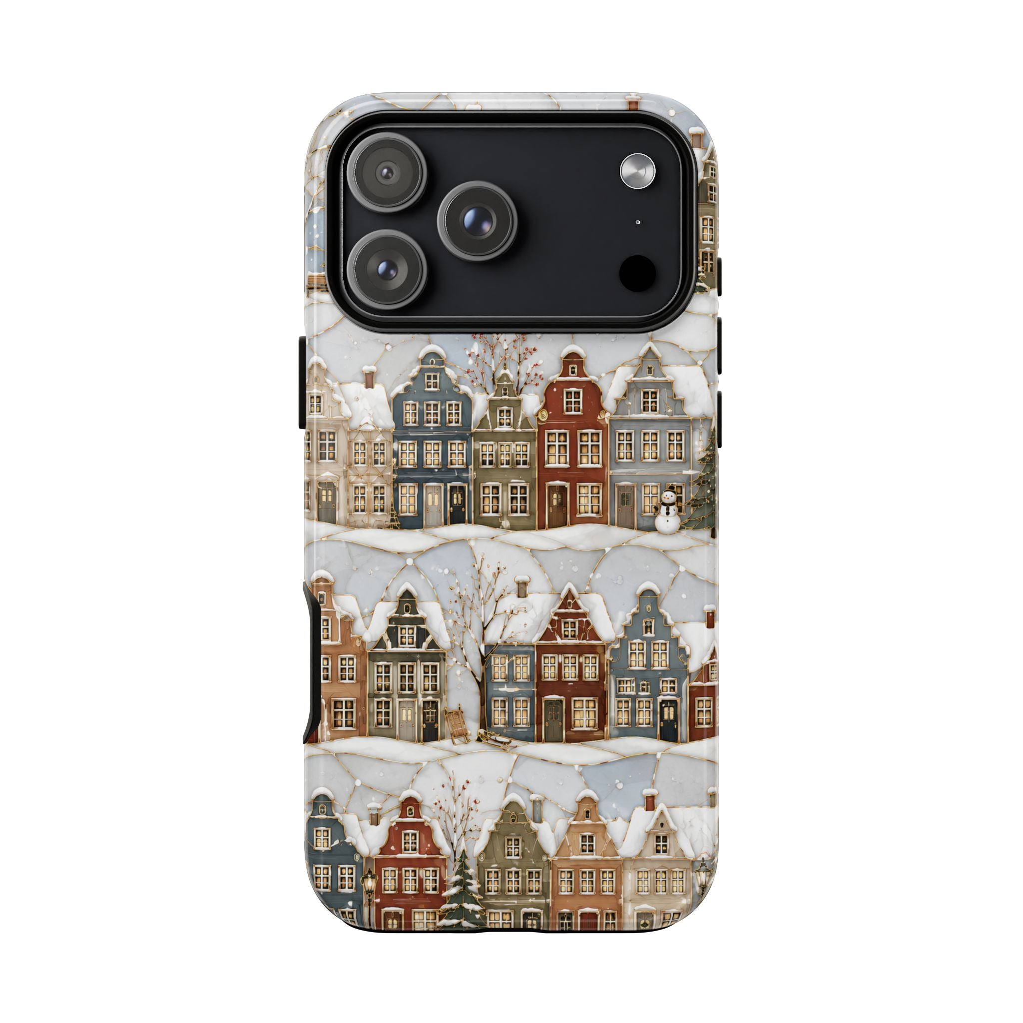 Winter Village iPhone Case | Snowy Town iPhone Case