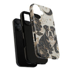 Bulldog Floral MagSafe iPhone Case — Moon & Peony Protective Case