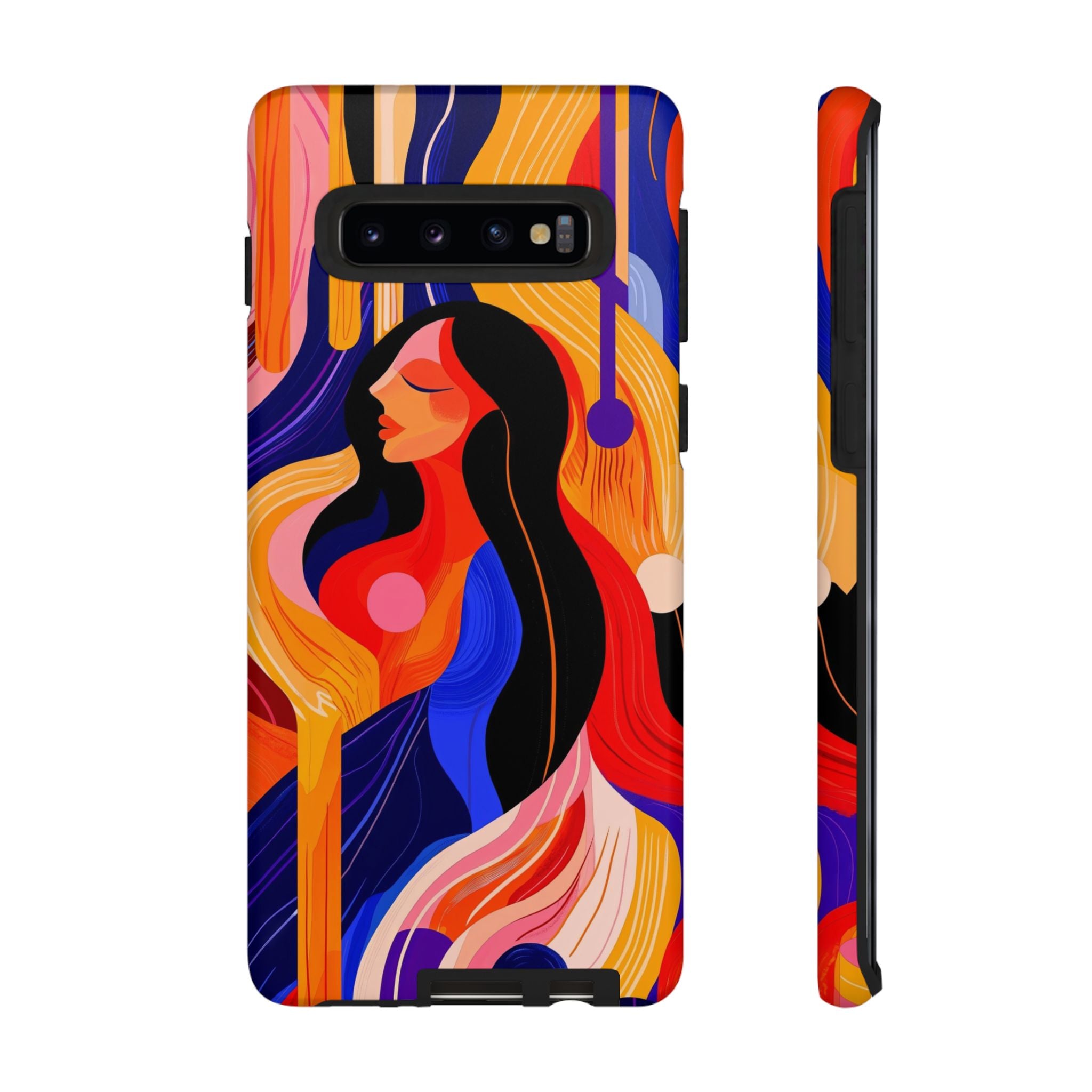 Abstract Colourful Woman Samsung Galaxy Tough Case | Vibrant Artistic